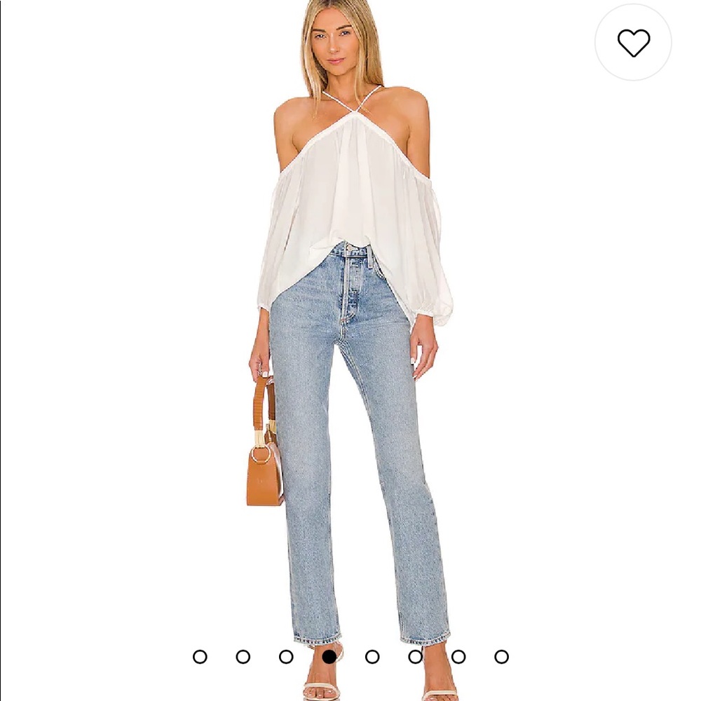 1. State long sleeve high neck blouse xxs - Picture 6 of 15